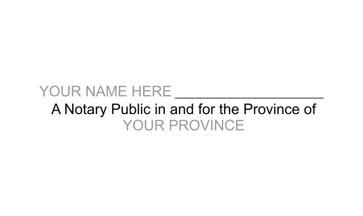 Notary Public Signature Stamp